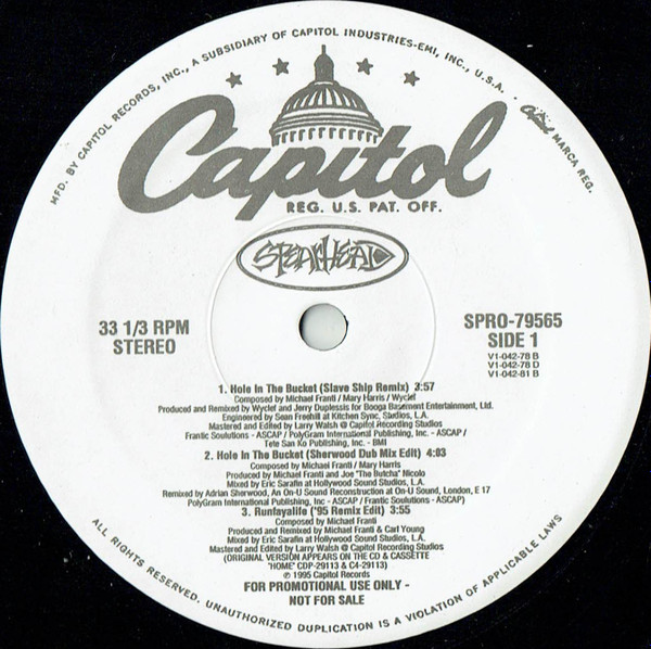 Spearhead - Hole In The Bucket | Capitol Records (SPRO-79565) - main Spearhead - Hole In The Bucket | Capitol Records (SPRO-79565) - main