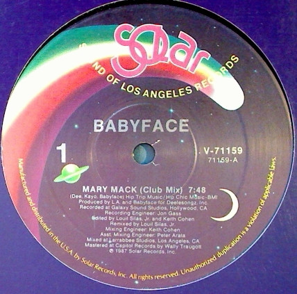Babyface - Mary Mack | Solar (V-71159) - main