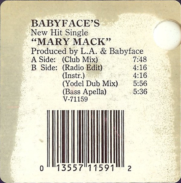 Babyface - Mary Mack | Solar (V-71159) - 3