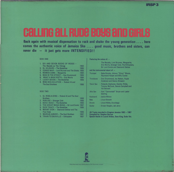 Various - More Intensified! Original Ska 1963-67 Vol. 2 | Island Records (IRSP 3) - 2 Various - More Intensified! Original Ska 1963-67 Vol. 2 | Island Records (IRSP 3) - 2