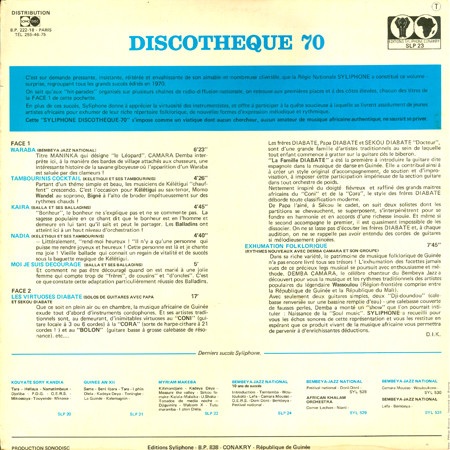 Various - Discothèque 70 | Editions Syliphone Conakry (SLP 23) - 2 Various - Discothèque 70 | Editions Syliphone Conakry (SLP 23) - 2