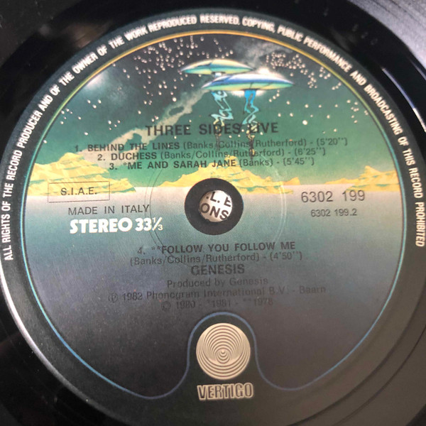 Genesis - Three Sides Live | Vertigo (6650 008) - 4 Genesis - Three Sides Live | Vertigo (6650 008) - 4