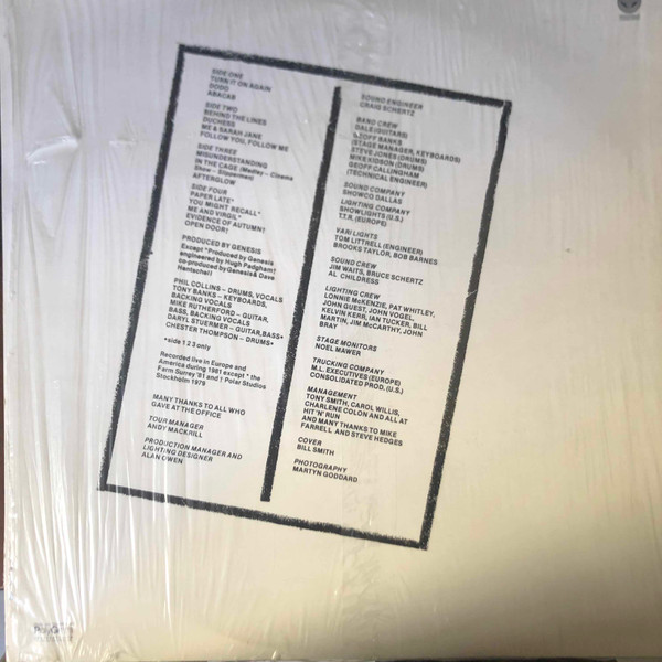 Genesis - Three Sides Live | Vertigo (6650 008) - 2 Genesis - Three Sides Live | Vertigo (6650 008) - 2