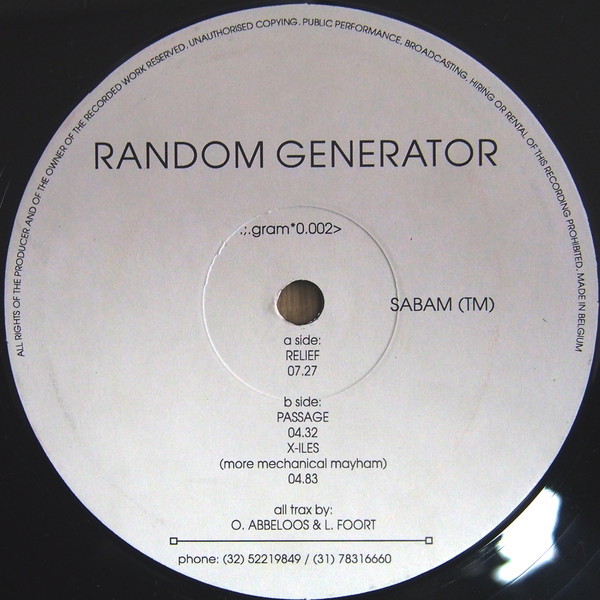 Random Generator - Relief | Head Mounted Display (Gram-0.002) - main