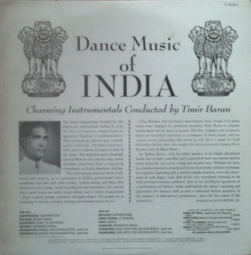 Timir Baran - Dance Music Of India | Capitol Records (T-10263) - 2 Timir Baran - Dance Music Of India | Capitol Records (T-10263) - 2