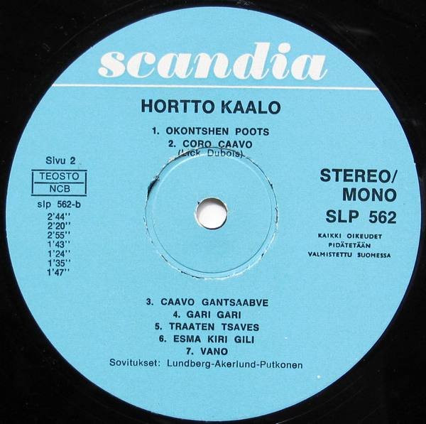 Hortto Kaalo - Hortto Kaalo | Scandia (SLP 562) - 4 Hortto Kaalo - Hortto Kaalo | Scandia (SLP 562) - 4