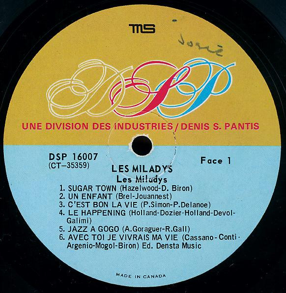 Les Miladys - Les Miladys | DSP (DSP 16007) - 3 Les Miladys - Les Miladys | DSP (DSP 16007) - 3