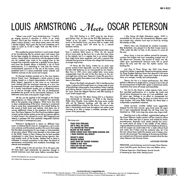 Louis Armstrong , Oscar Peterson - Louis Armstrong Meets Oscar Peterson | Verve Records (B0031689-01) - 3