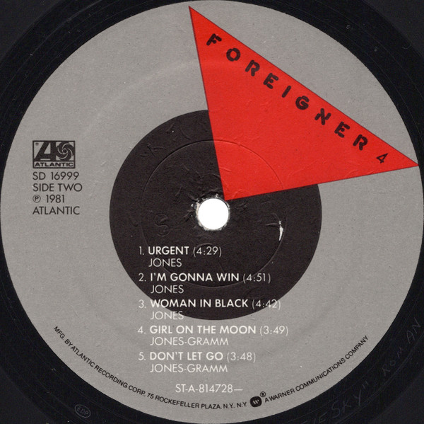 Foreigner - 4 | Atlantic (SD 16999) - 4 Foreigner - 4 | Atlantic (SD 16999) - 4
