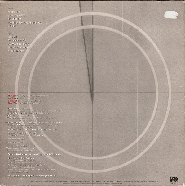 Foreigner - 4 | Atlantic (SD 16999) - 2 Foreigner - 4 | Atlantic (SD 16999) - 2