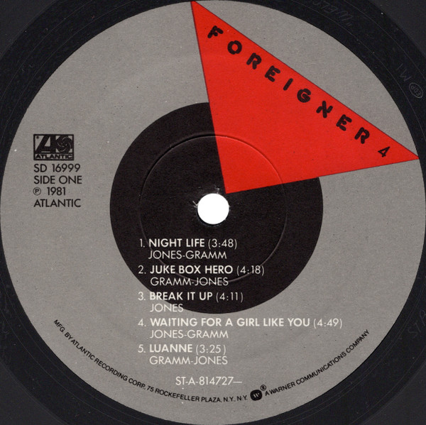 Foreigner - 4 | Atlantic (SD 16999) - 3 Foreigner - 4 | Atlantic (SD 16999) - 3