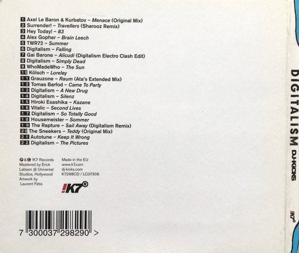 Digitalism - DJ-Kicks | !K7 Records (K7298CD) - 2 Digitalism - DJ-Kicks | !K7 Records (K7298CD) - 2