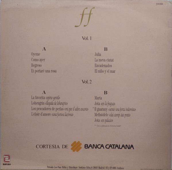 José Carreras - Fortissimo | Zafiro (31 31 2322) - 2