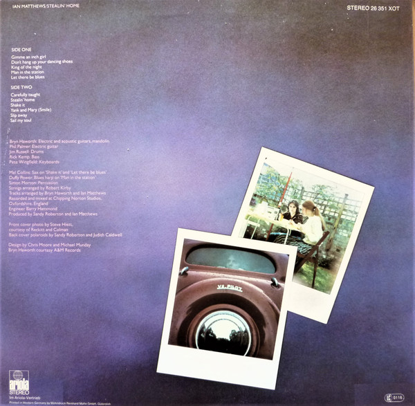 Iain Matthews - Stealin' Home | Ariola (26 351 XOT) - 2 Iain Matthews - Stealin' Home | Ariola (26 351 XOT) - 2