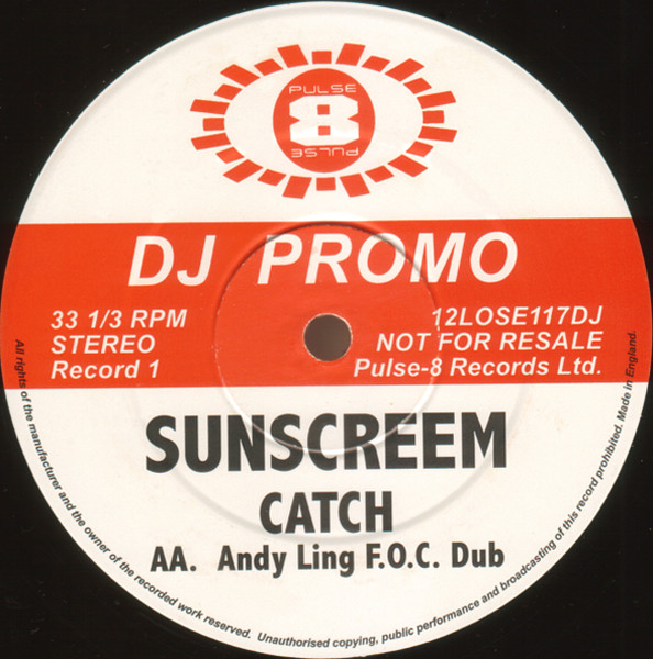 Sunscreem - Catch | Pulse-8 Records (12LOSE117DJ) - 3