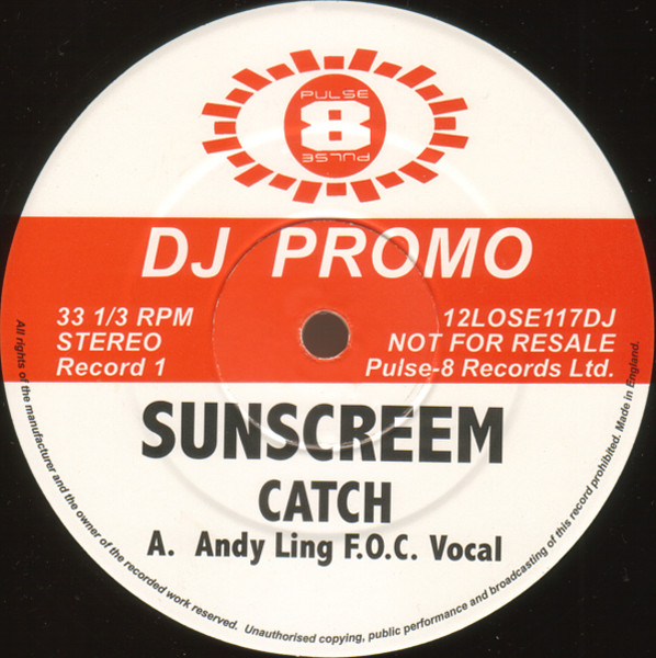 Sunscreem - Catch | Pulse-8 Records (12LOSE117DJ) - 2