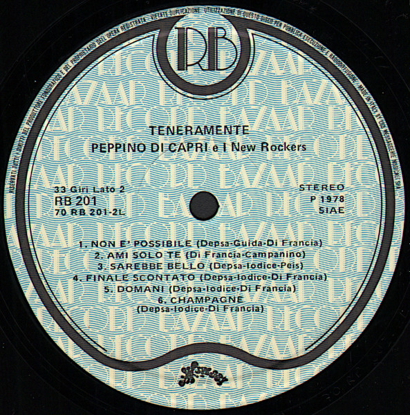 Peppino Di Capri - Teneramente | Record Bazaar (RB 201) - 4 Peppino Di Capri - Teneramente | Record Bazaar (RB 201) - 4