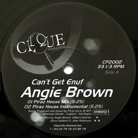 Angie Brown - Can't Get Enuf | Clique Productions (CP 2002) - 3
