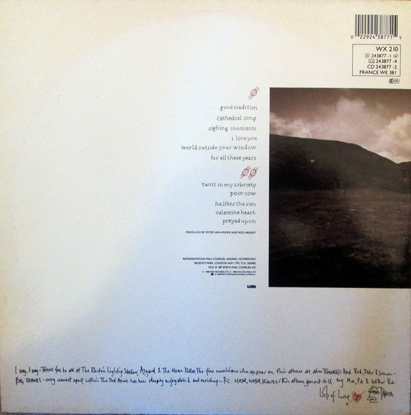 Tanita Tikaram - Ancient Heart | WEA (WX 210) - 2 Tanita Tikaram - Ancient Heart | WEA (WX 210) - 2