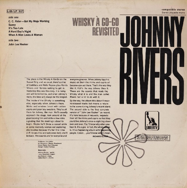Johnny Rivers - Whisky A Go-Go Revisited | Liberty (LIB/ 927) - 2