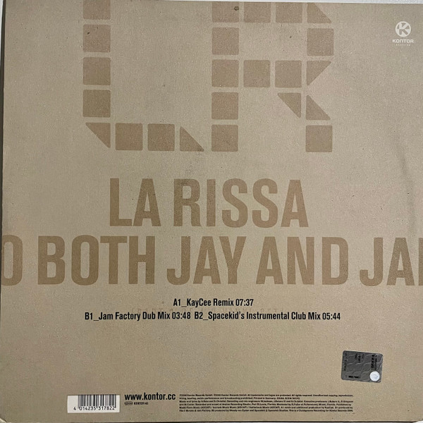 La Rissa - I Do Both Jay And Jane (Part 2 Of A 2 Vinyl Set) | Kontor Records (Kontor140) - 2