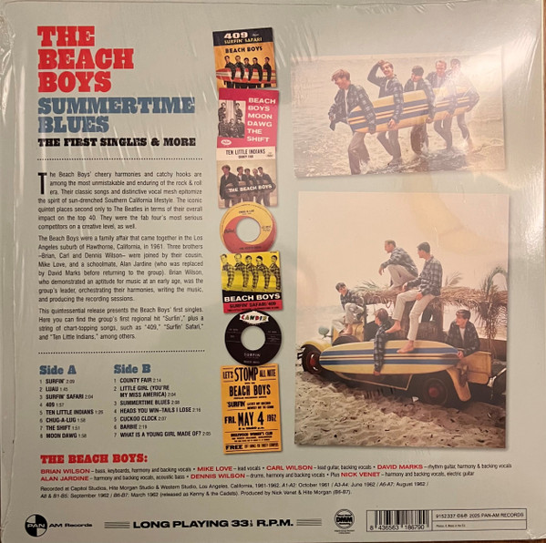The Beach Boys - Summertimes Blues (The First Singles & More) | Pan-Am Records (9152337) - 2