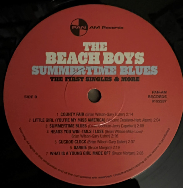 The Beach Boys - Summertimes Blues (The First Singles & More) | Pan-Am Records (9152337) - 3