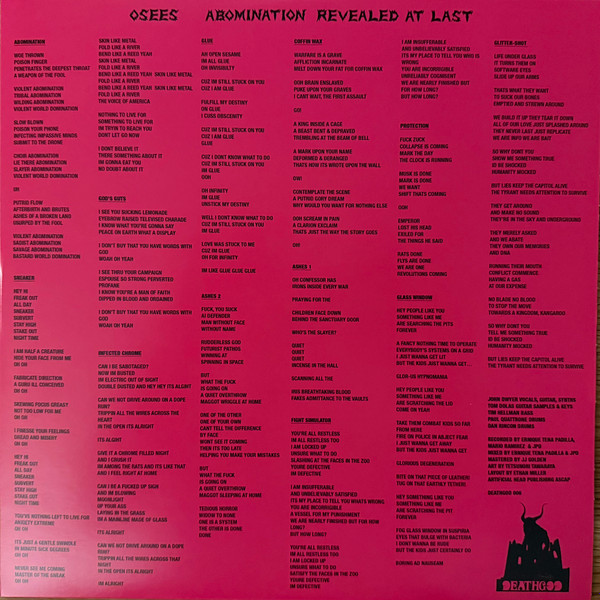 Thee Oh Sees - Abomination Revealed At Last | Deathgod Records (DG006) - 4