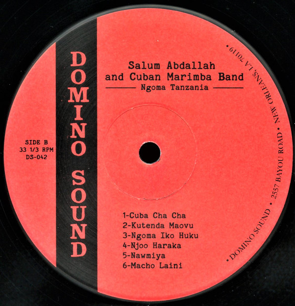Salim Abdullah And Cuban Marimba Band - Ngoma Tanzania | Domino Sound (Domino Sound 042) - 4 Salim Abdullah And Cuban Marimba Band - Ngoma Tanzania | Domino Sound (Domino Sound 042) - 4