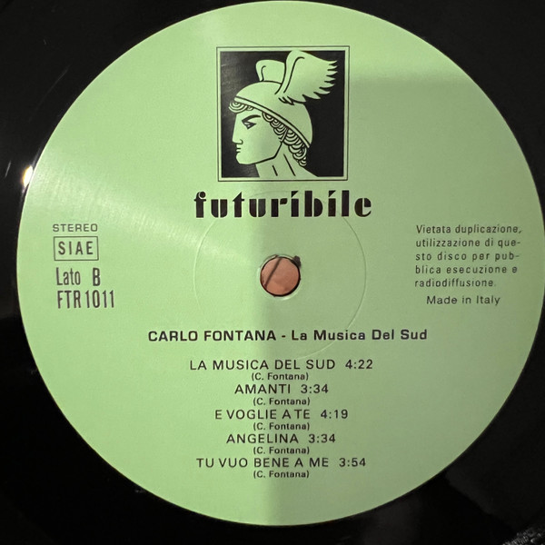 Carlo Fontana - La Musica Del Sud | Futuribile (FTR 1011) - 3 Carlo Fontana - La Musica Del Sud | Futuribile (FTR 1011) - 3