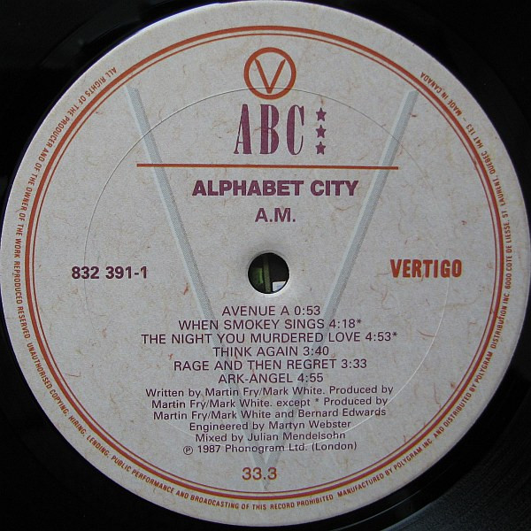 ABC - Alphabet City | Vertigo (832 391-1) - 3