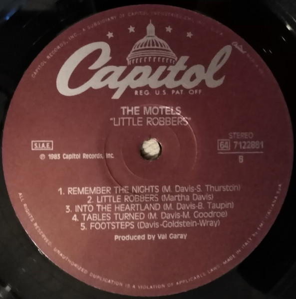 The Motels - Little Robbers | Capitol Records (64 7122881) - 4 The Motels - Little Robbers | Capitol Records (64 7122881) - 4