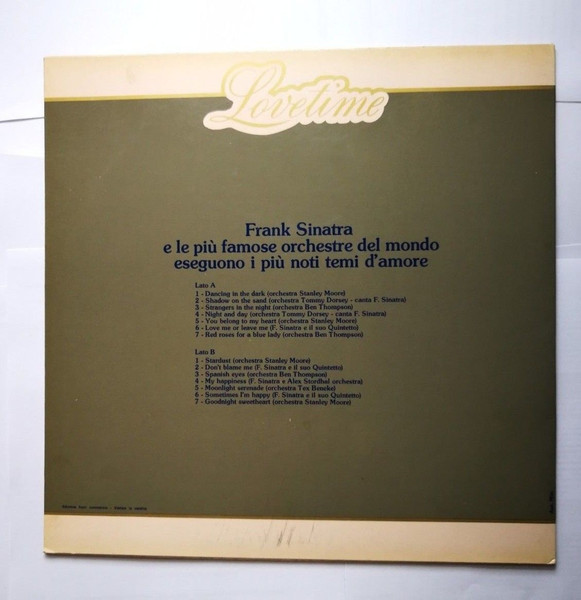 Frank Sinatra - Lovetime - Visconti Di Modrone (Frank Sinatra E Le Più Famose Orchestre Del Mondo Eseguono I Più Noti Temi D'Amore) | Durium (PLUS DP 1) - 2