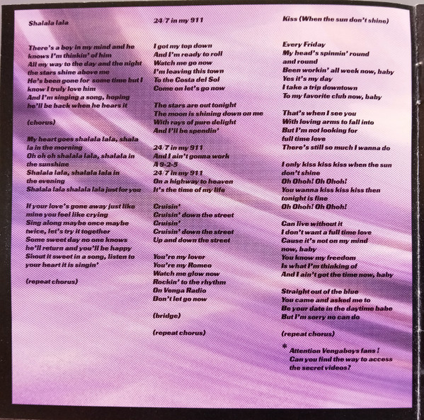 Vengaboys - The Platinum Album | ISBA Music Entertainment Inc. (ISBCD-5055) - 4