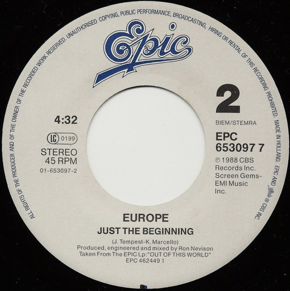 Europe - Open Your Heart | Epic (EPC 653097 7) - 4