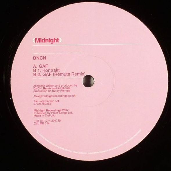 DNCN - GAF | Midnight Recordings (MR 014) - 2