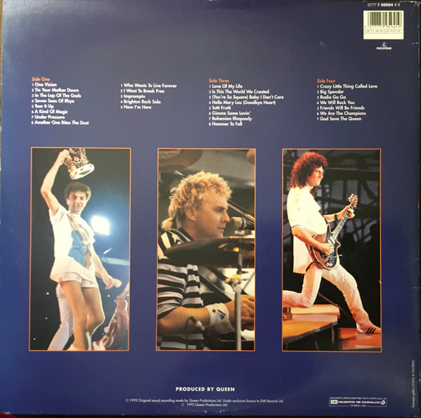 Queen - Live At Wembley '86 | Parlophone (0777 7 99594 1 9) - 2