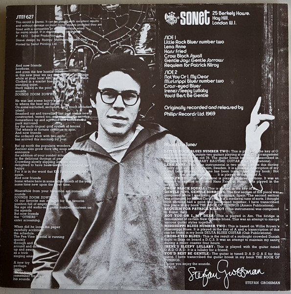 Stefan Grossman - The Gramercy Park Sheik | Sonet (SNTF 627) - 2 Stefan Grossman - The Gramercy Park Sheik | Sonet (SNTF 627) - 2