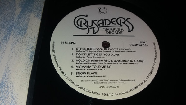 The Crusaders - Sample A Decade | Connoisseur Collection (VSOP LP 131) - 2 The Crusaders - Sample A Decade | Connoisseur Collection (VSOP LP 131) - 2