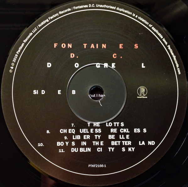 Fontaines D.C. - Dogrel | Partisan Records (PTKF2166-1) - 4