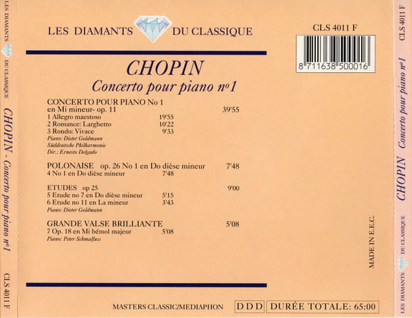 Frédéric Chopin - Concerto Pour Piano N°1 | Masters Classic (CLS 4011 F) - 2