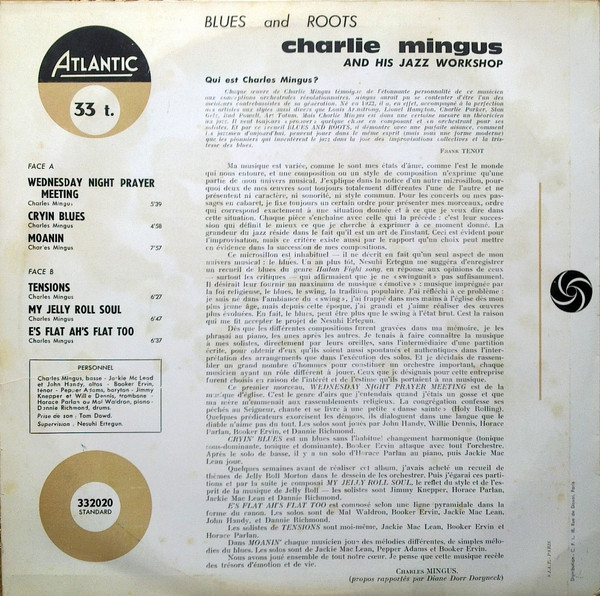 Charles Mingus - Blues & Roots | Atlantic (332.020 S) - 2 Charles Mingus - Blues & Roots | Atlantic (332.020 S) - 2