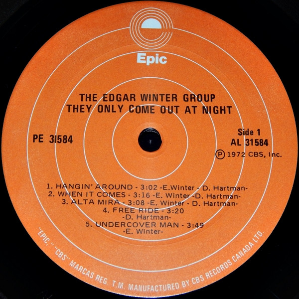 The Edgar Winter Group - They Only Come Out At Night [Vinyl] | Epic (PE 31584) - 3