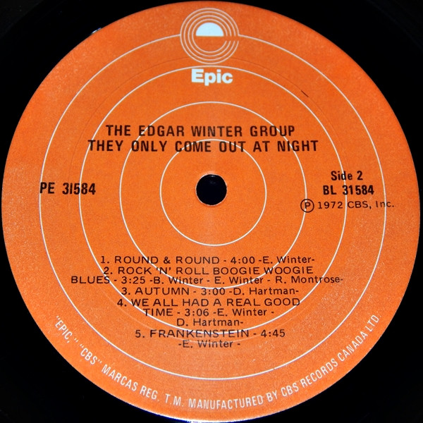 The Edgar Winter Group - They Only Come Out At Night [Vinyl] | Epic (PE 31584) - 4