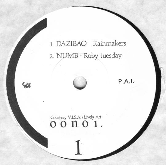 Dazibao / Numb - Serie Limitée | Out Of Nowhere (OON01) - main