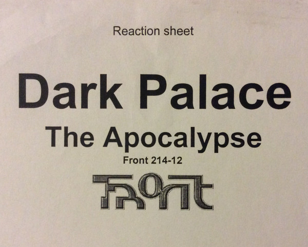 Dark Palace - The Apocalypse | Front (Front 214-12)