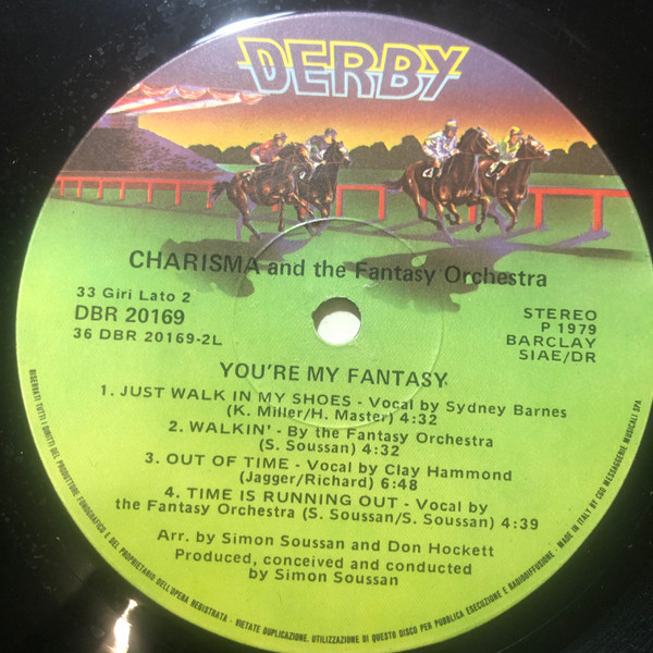 Charisma And The Fantasy Orchestra - You're My Fantasy | Derby (DBR 20169) - 3
