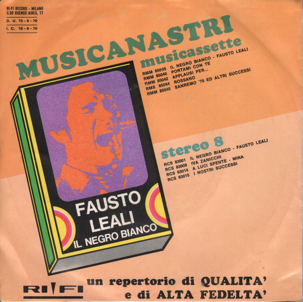 Fausto Leali - Ave Maria No Morro | Rifi (RFN-NP 16412) - 2