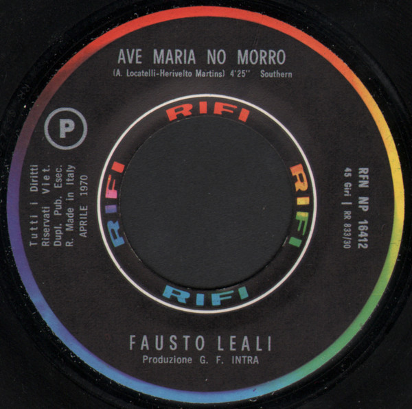 Fausto Leali - Ave Maria No Morro | Rifi (RFN-NP 16412) - 3