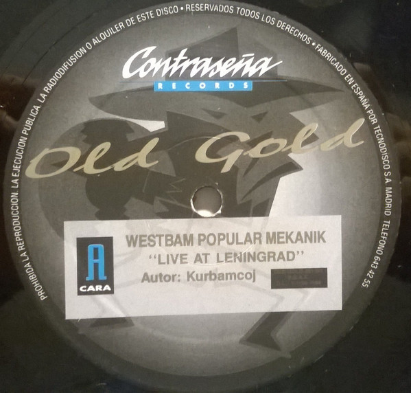 WestBam / Популярная Механика - Live At Leningrad | Old Gold (OLD GOLD-001-MX) - 3